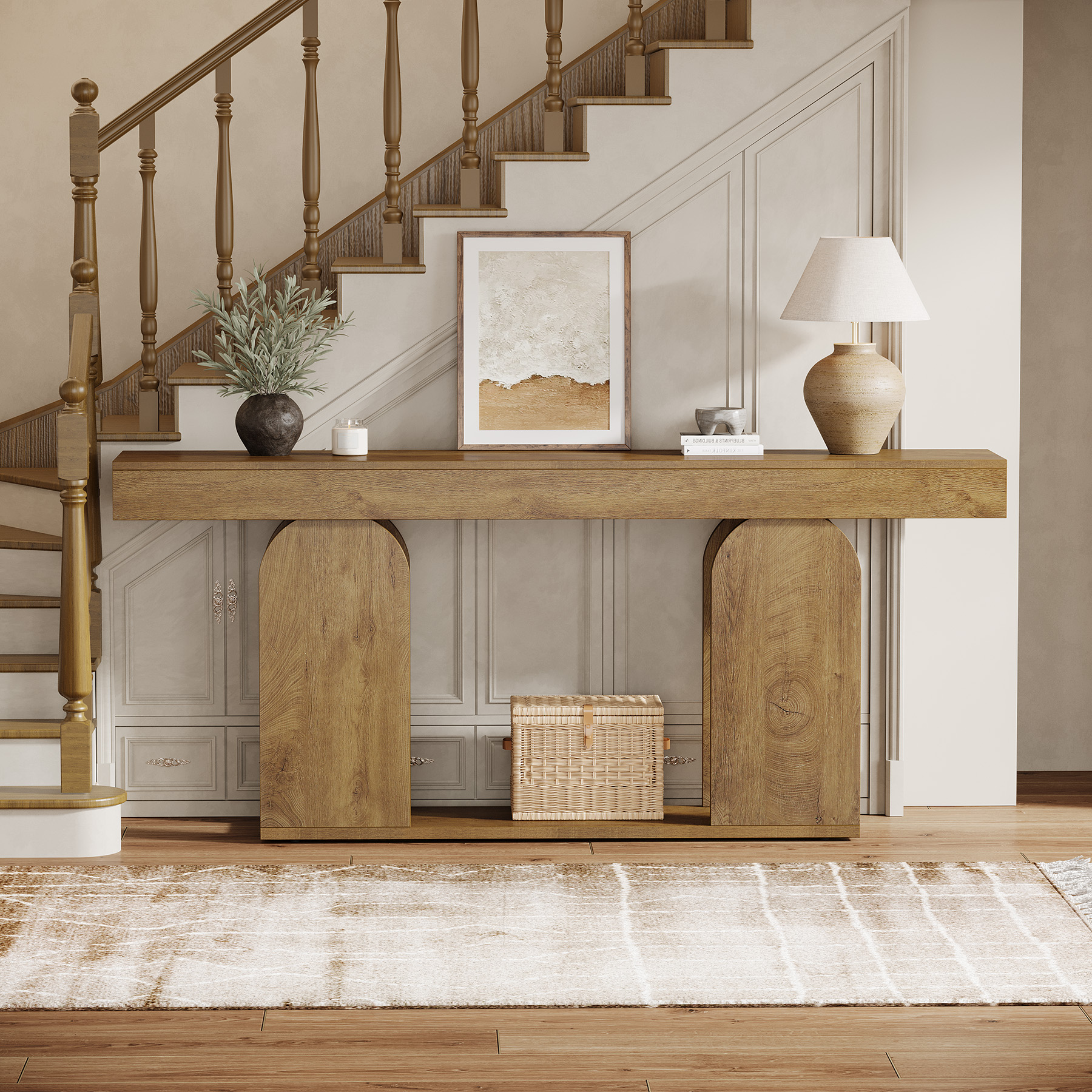 High Quality Wood Modern Console Table Best Selling Furniture for Entry Villa Hallway Living Room Application by for