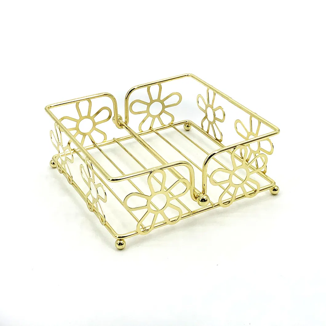 Pottery Hand Halloween Personalized Cool Rectangular Brass Stainless Elegant Bathroom Guest Paper Napkin Holder for Dining Table