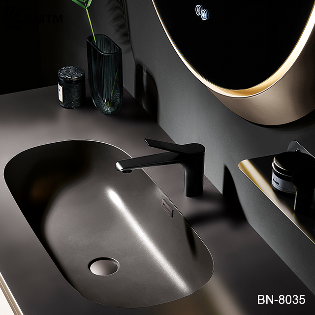 BNITM Foshan Fantastic Design Bathroom Cabinet Waterproof Model Stainless Steel Bathroom Vanity with Sink Mirror Lights