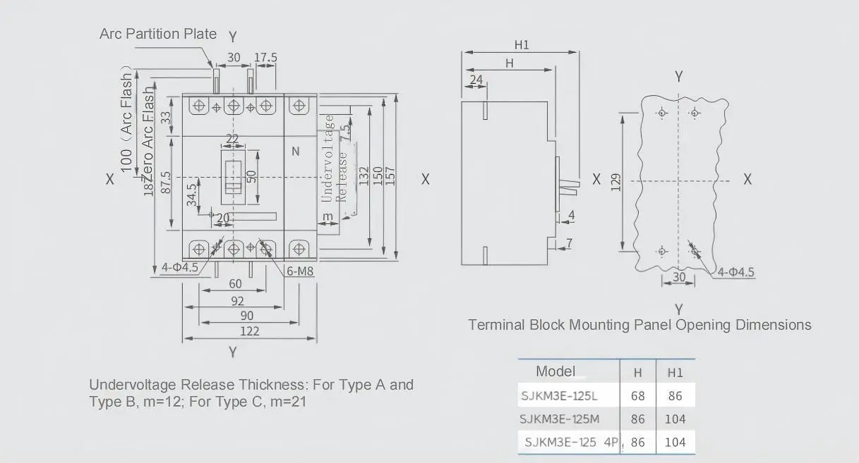 SJKM3E-125 Wiring