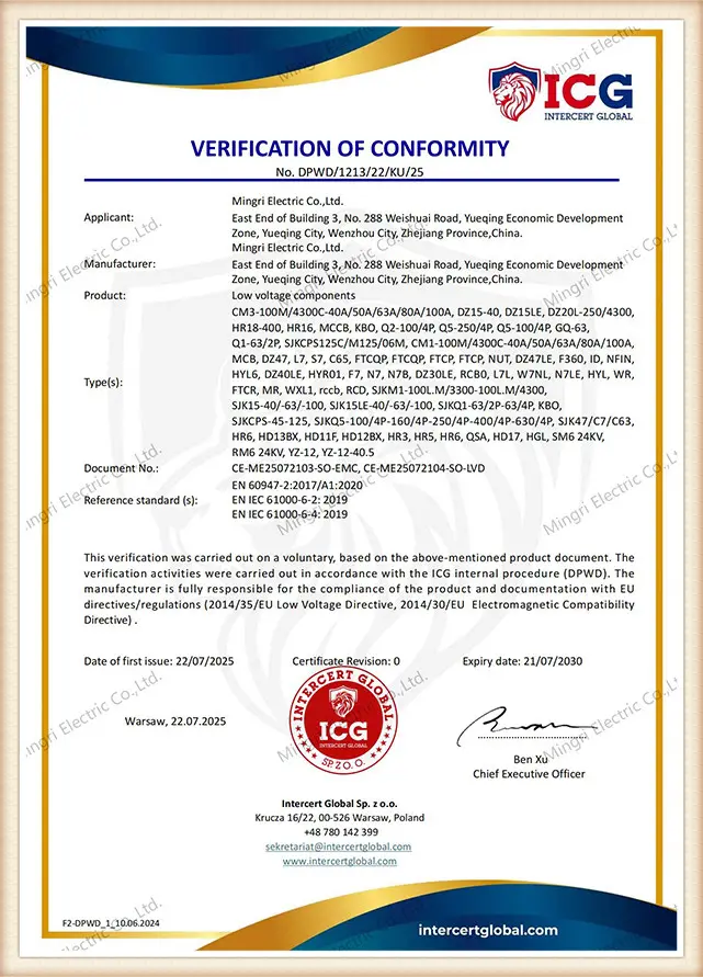 Certification