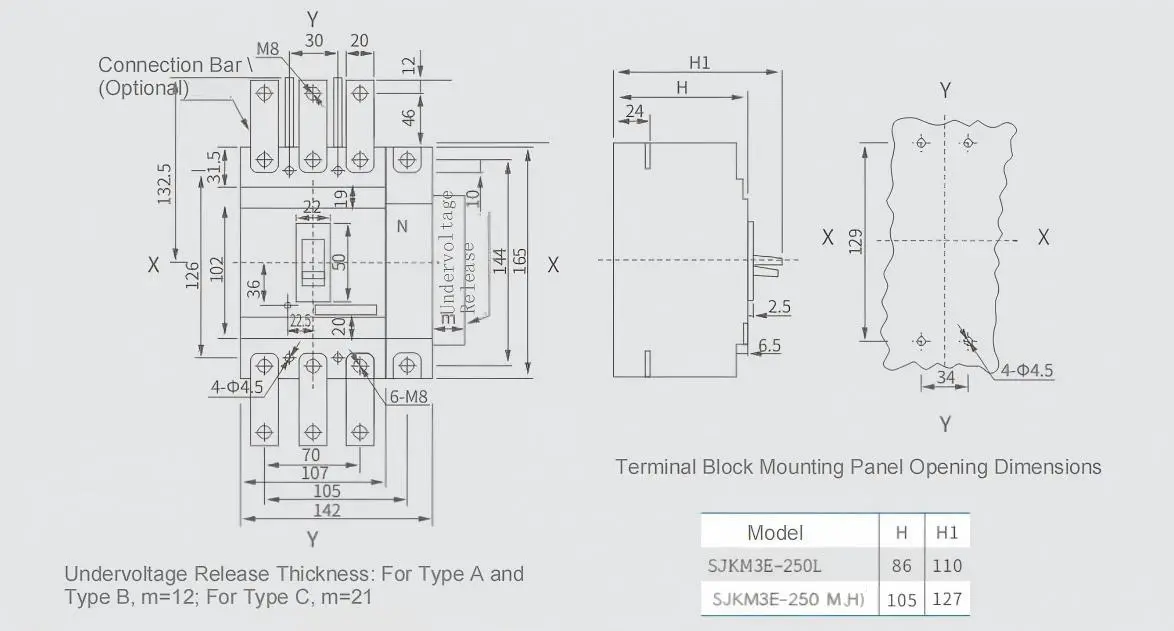 SJKM3E-250 Wiring