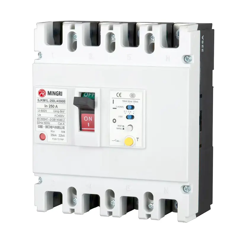 OEM SJKM1L Earth Leakage Circuit Breaker ELCB for Industrial Safety Factories, Companies