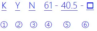KYN61-40-8 Type Designation