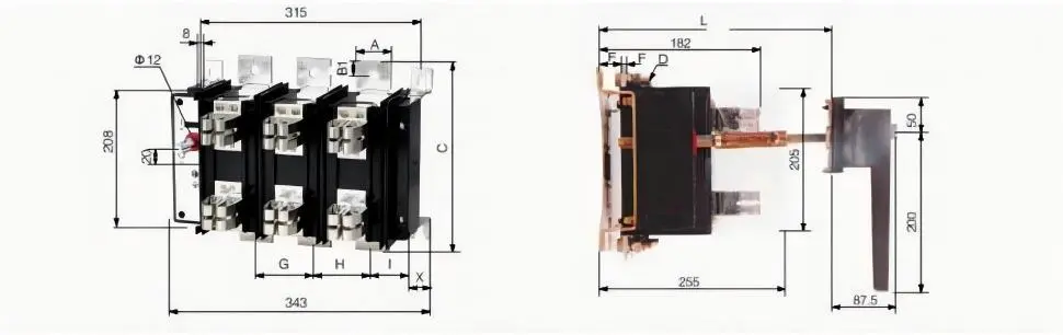 HH15-800/1000 Dimensions