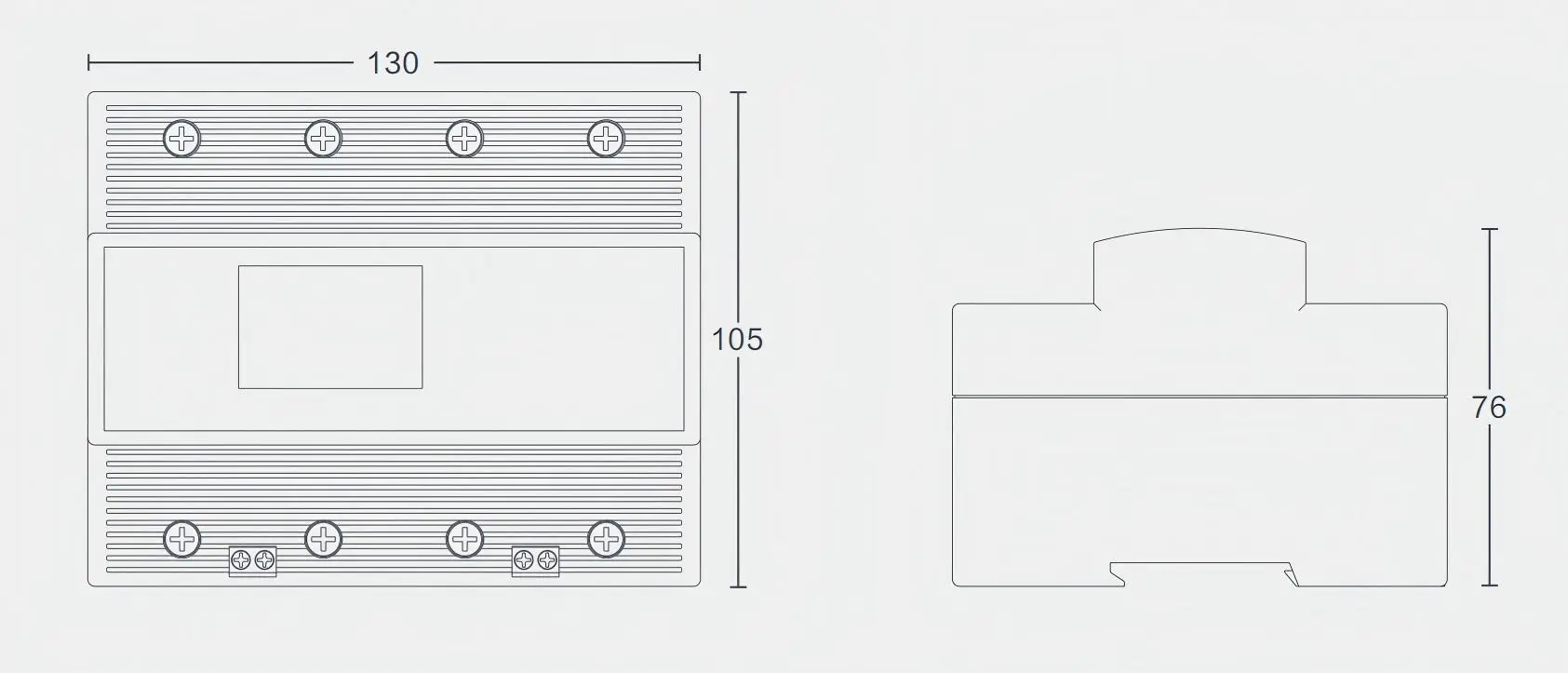 80 type Outline and Installation Dimension