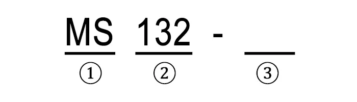 MS132 Type Meaning