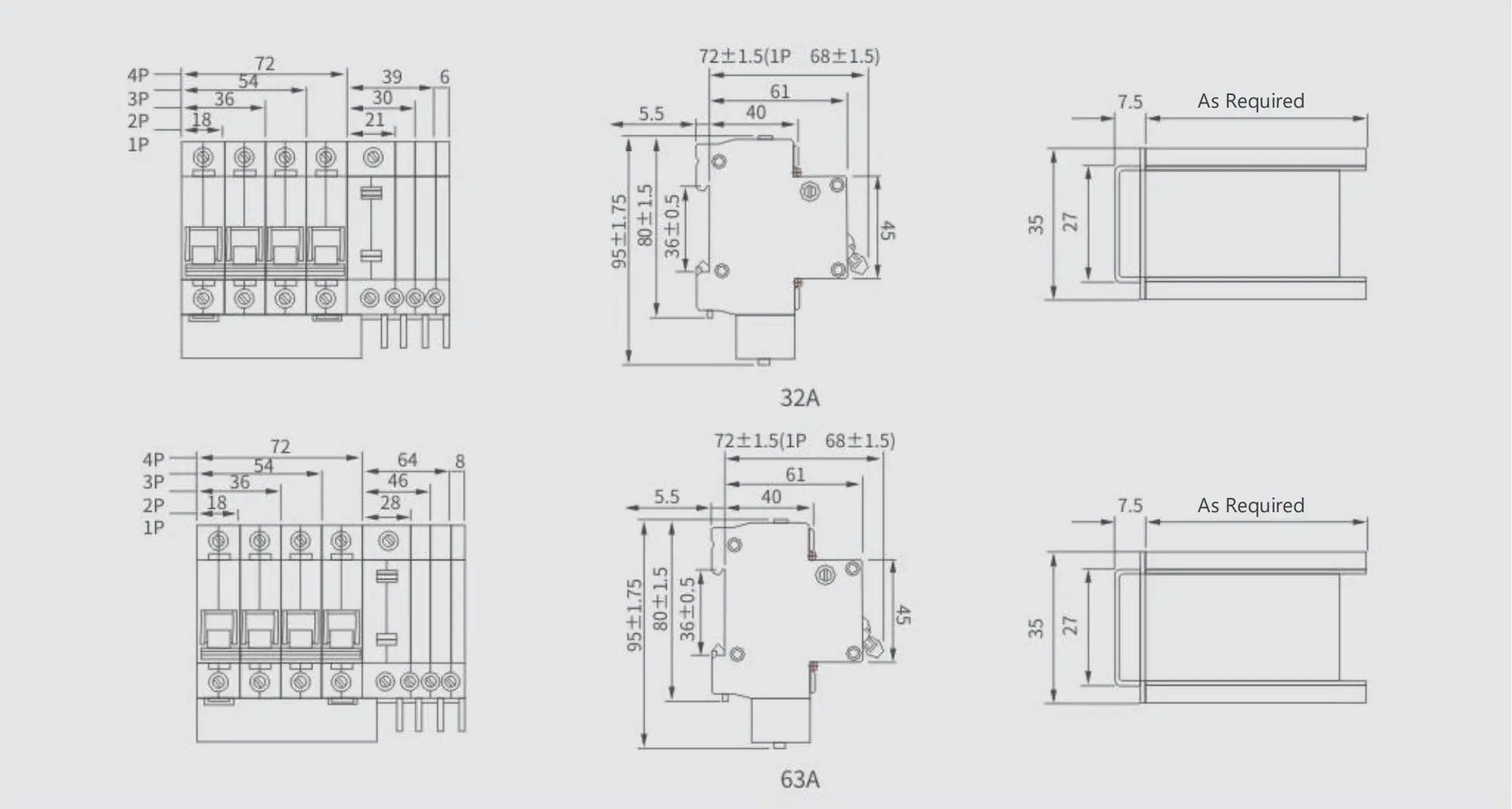 Installation Dimensions
