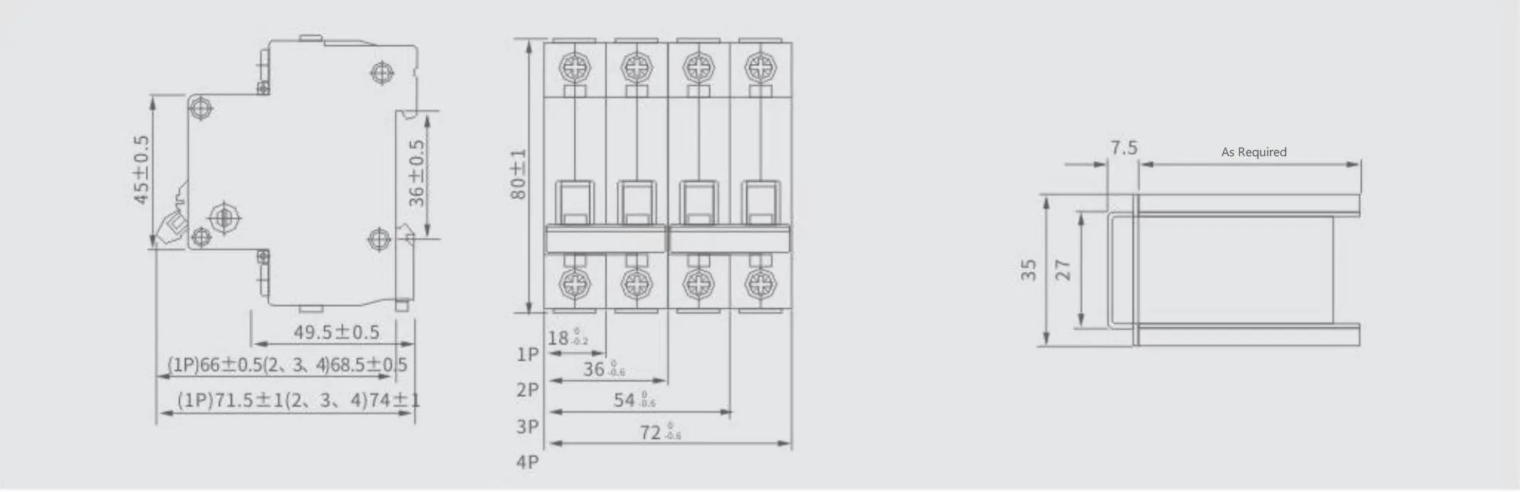 Installation Dimensions