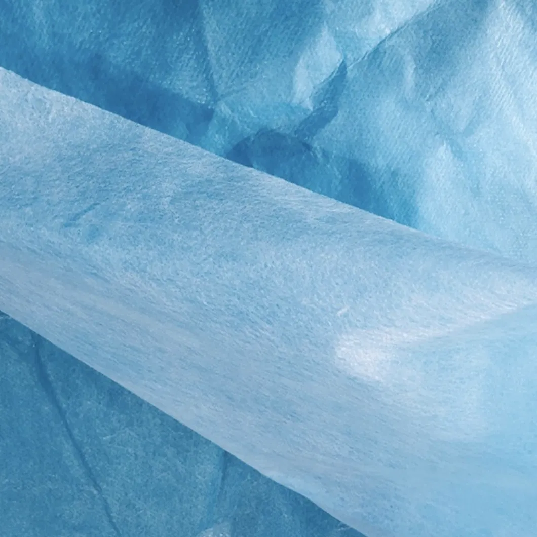 عباءة عزل مختبرية disposable مصنوعة من البولي بروبيلين للمرضى