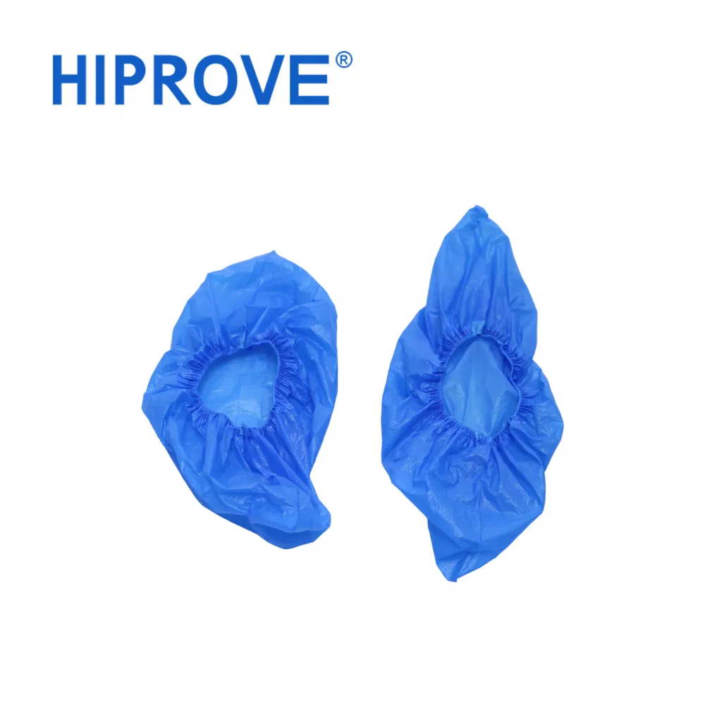 غطاء حذاء طبي من CPE/PP الأزرق 25g-60g خفيف الوزن واقي معقم دعم OEM معتمد CE ISO