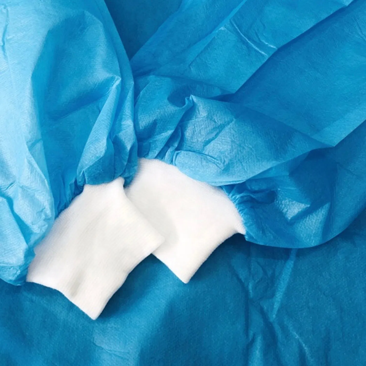 عباءة عزل مختبرية disposable مصنوعة من البولي بروبيلين للمرضى
