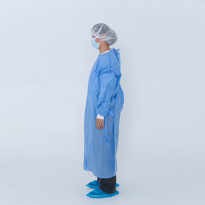 عباءة جراحية واقية طبية disposable مقاومة للماء، عباءة عزل، معطف مختبر، غطاء كامل للاستخدام من قبل الأطباء والجراحين والمرضى والزوار في المستشفيات