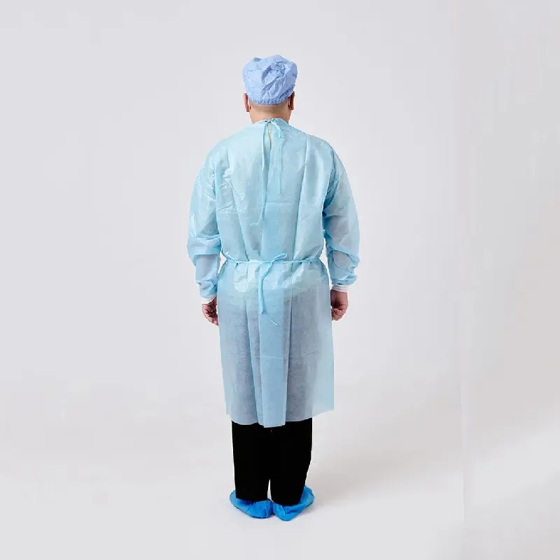 ملابس طبية واقية disposable رخيصة من المصنع، ثوب مريض، معطف جراحي مقاوم للماء