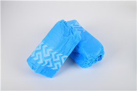 غطاء حذاء طبي disposable غير منسوج مقاوم للماء قصير أزرق مخصص مع طباعة
