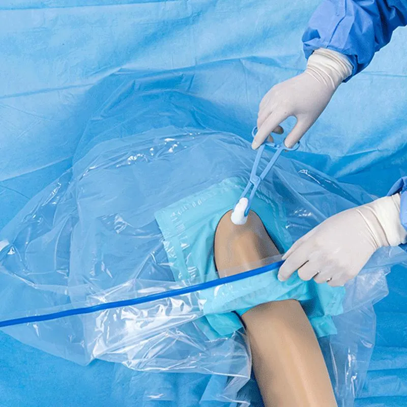 حزم غطاء الركبة للتنظير المفصلي غطاء جراحي disposable