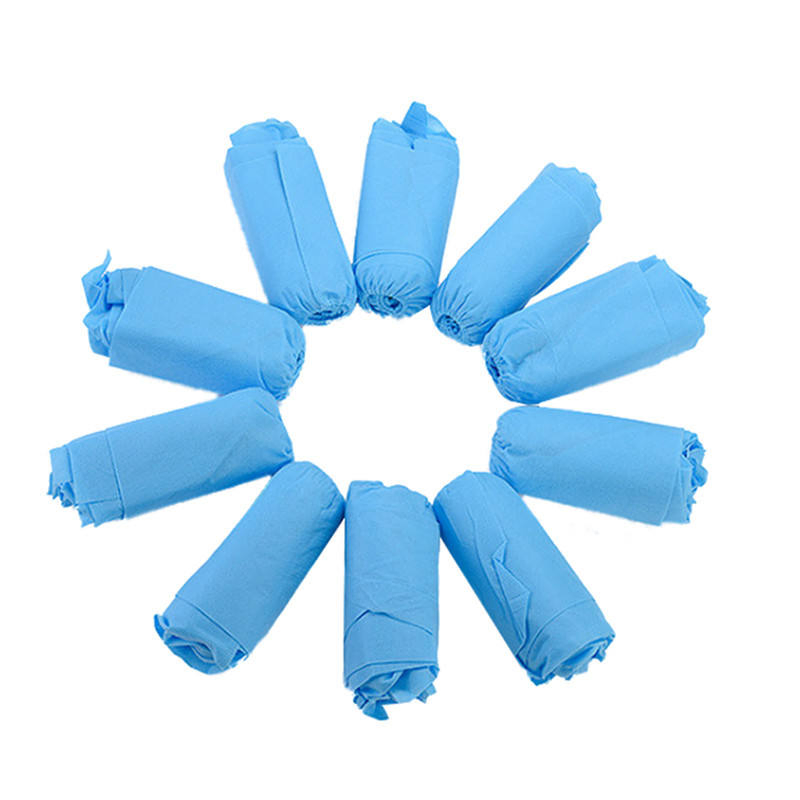 غطاء حذاء بلاستيكي disposable CPE 100/Pack مقاوم للماء غير منسوج مضاد للكهرباء الساكنة للأطباء