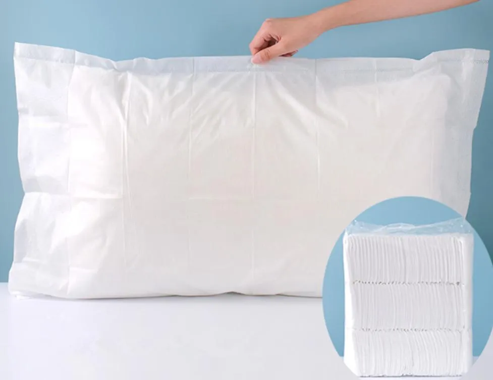 غطاء وسادة disposable من غير المنسوجات باللونين الأبيض والأزرق
