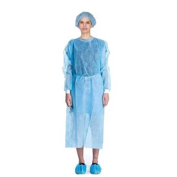 فستان عزل جراحي disposable 5 ألوان اختيارية فستان طبي واقي من PP/SMS