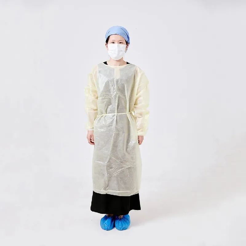 ملابس طبية واقية disposable رخيصة من المصنع، ثوب مريض، معطف جراحي مقاوم للماء