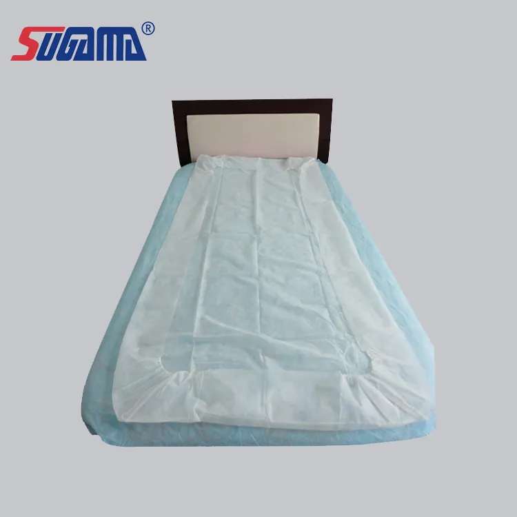 غطاء ورقة سرير تدليك disposable ورقة سرير طبية لفة ورقة سرير غير منسوجة للفنادق