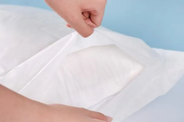 غطاء وسادة disposable من غير المنسوجات باللونين الأبيض والأزرق