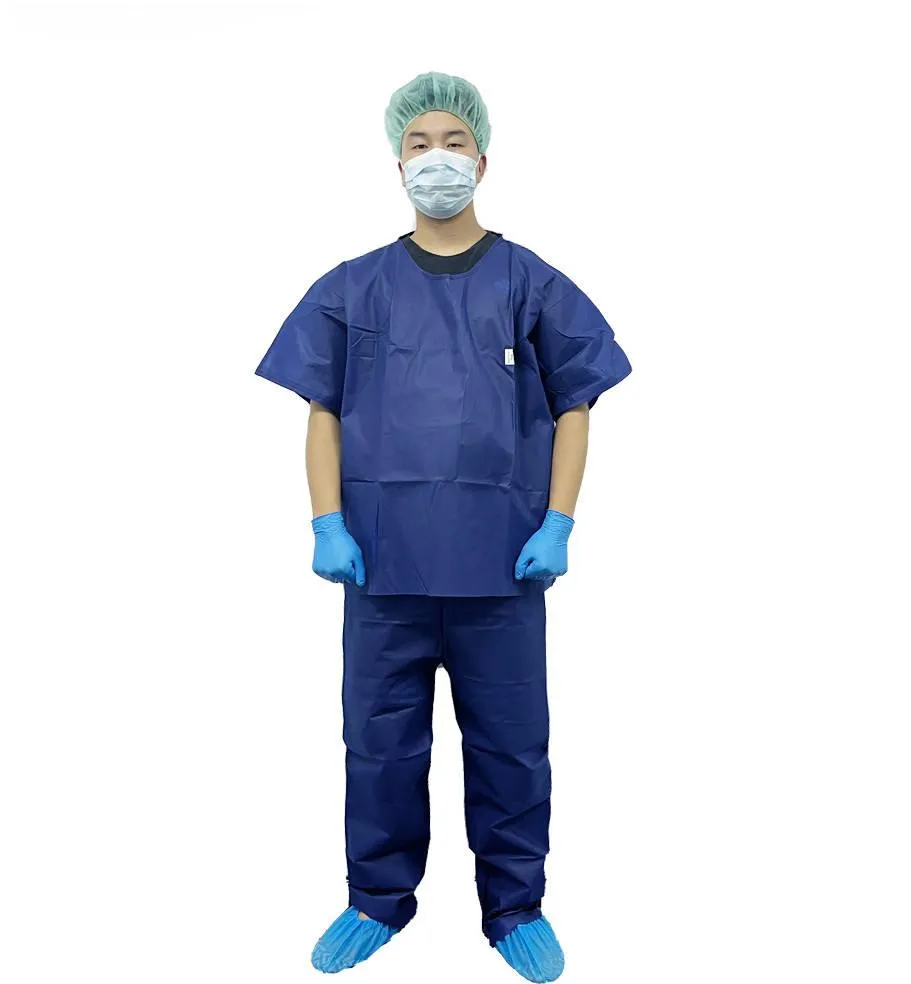 فستان عزل طبي disposable للمستشفى غير المنسوج للجراحة