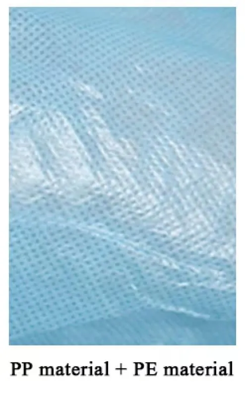 فستان عزل غير منسوج مقاوم للماء disposable باللون الأزرق/ الأصفر/ الأخضر