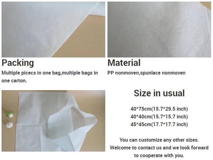 غطاء وسادة disposable من غير المنسوجات باللونين الأبيض والأزرق
