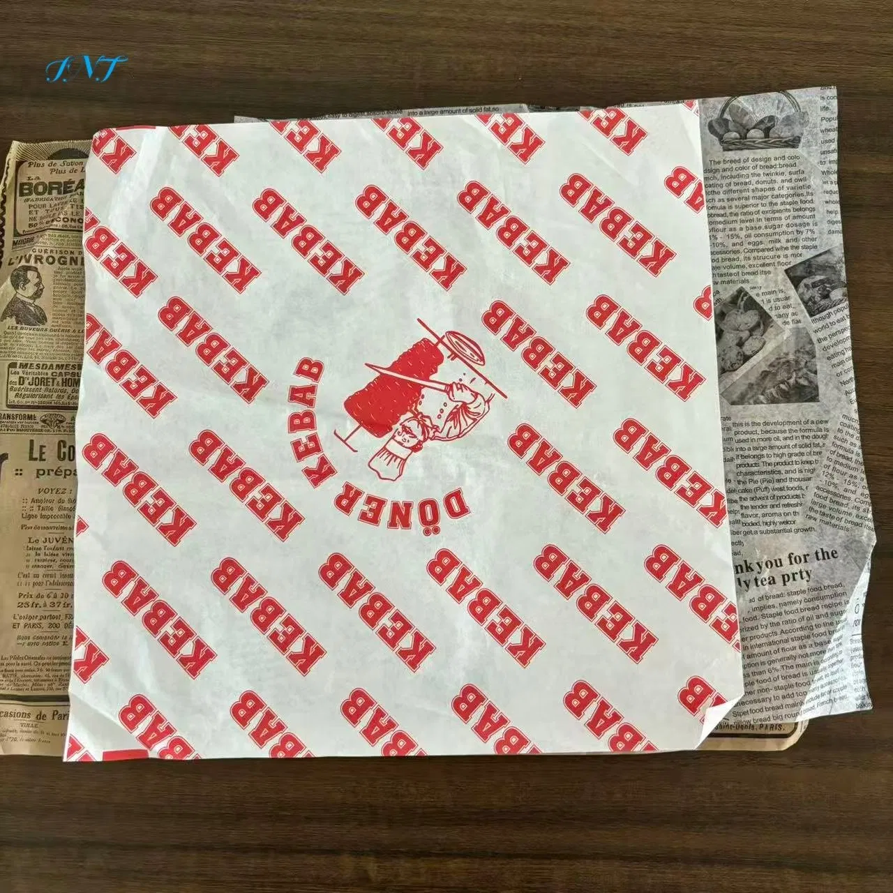 ورق مفارش disposable آمن للطعام للمطاعم