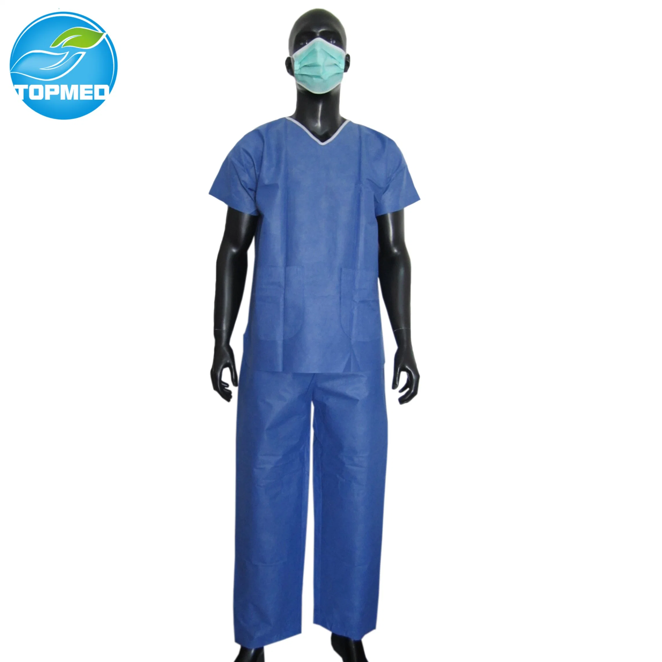 بدلة مستشفى غير منسوجة disposable للمرضى