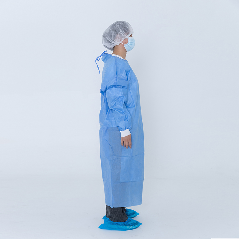 عباءة جراحية واقية طبية disposable مقاومة للماء، عباءة عزل، معطف مختبر، غطاء كامل للاستخدام من قبل الأطباء والجراحين والمرضى والزوار في المستشفيات