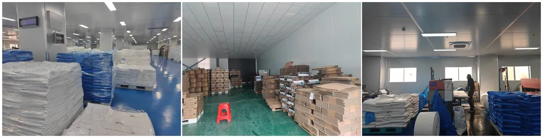 غطاء حذاء بلاستيكي أزرق غير منسوج للاستخدام الطبي في غرف النظافة، غطاء حذاء disposable