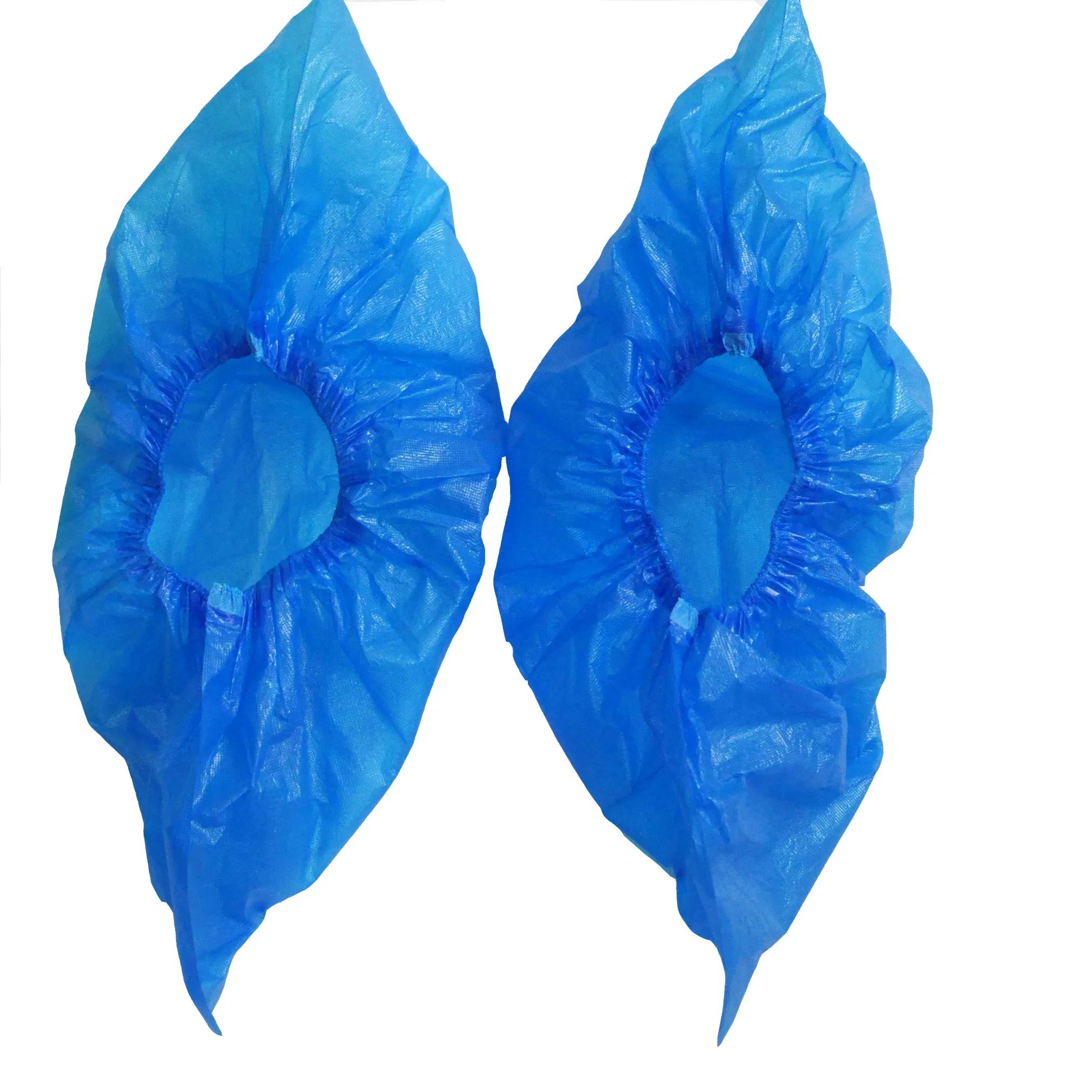 غطاء حذاء بلاستيكي disposable CPE 100/Pack مقاوم للماء غير منسوج مضاد للكهرباء الساكنة للأطباء