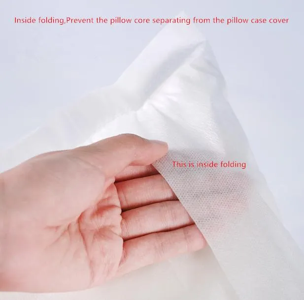 غطاء وسادة disposable من غير المنسوجات باللونين الأبيض والأزرق