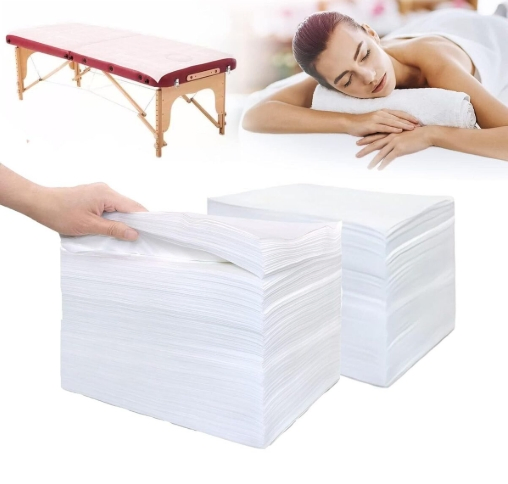 ورقة سرير disposable غير منسوجة طبية جراحية مستشفى تدليك منتجع صحي فندق