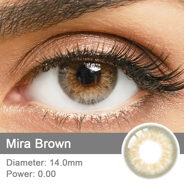 Colored Brown Lenses Manufacturer Price Beauty Tone Makeup Without Prescription Eye Color Contacts for Dark Eyes