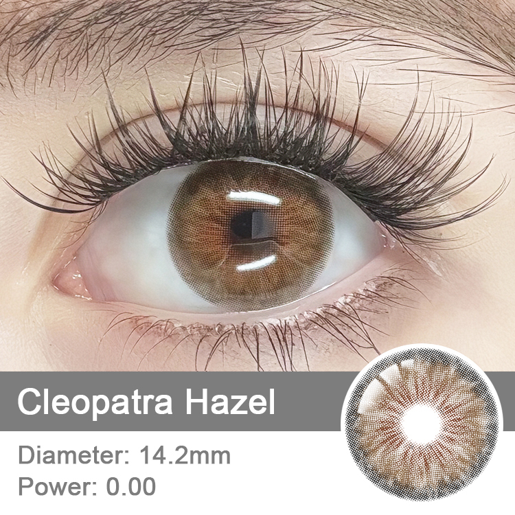 Colored Contact Lenses Color Contact Lens Cleopatra Hazel Non Prescription Yearly Eye Wear Cosmetics