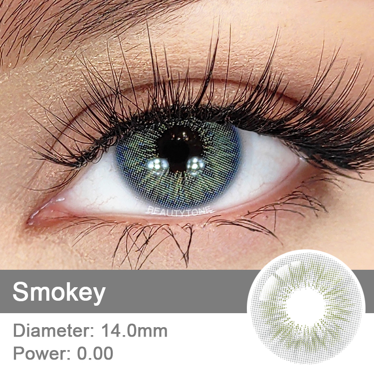Natural Color Contact Lenses Without Prescription BeautyTone Angela Smokey Cheap Cosmetic Magic Eye Contact Lens