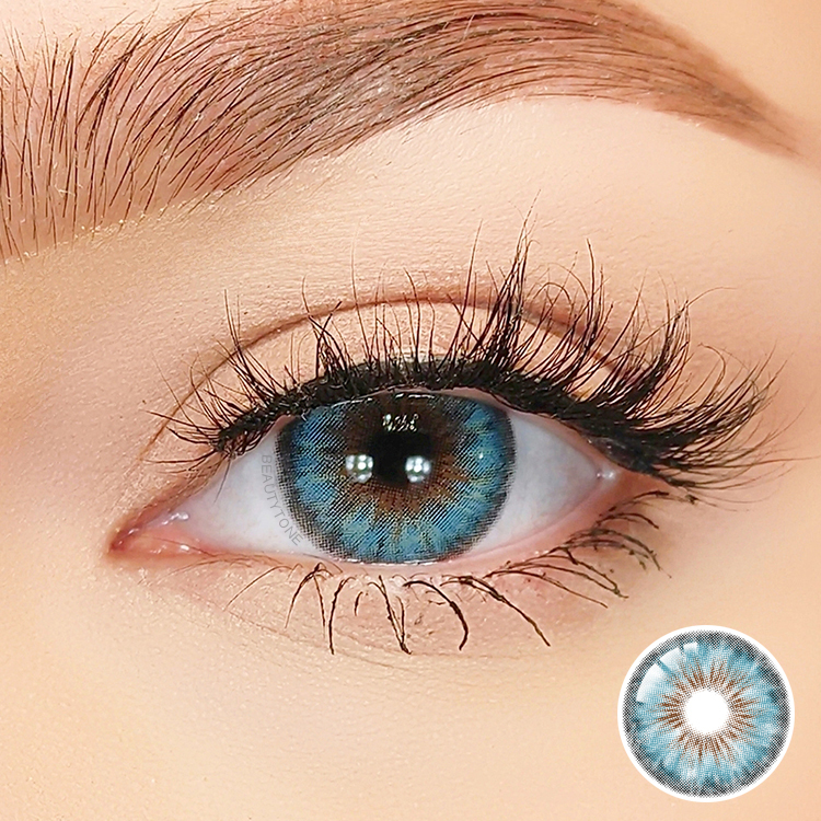 China Private Label Soft Eye Contact Lens Urban Layer Cleopatra Blue Colors Contacts Beauty Tone Contact Lenses