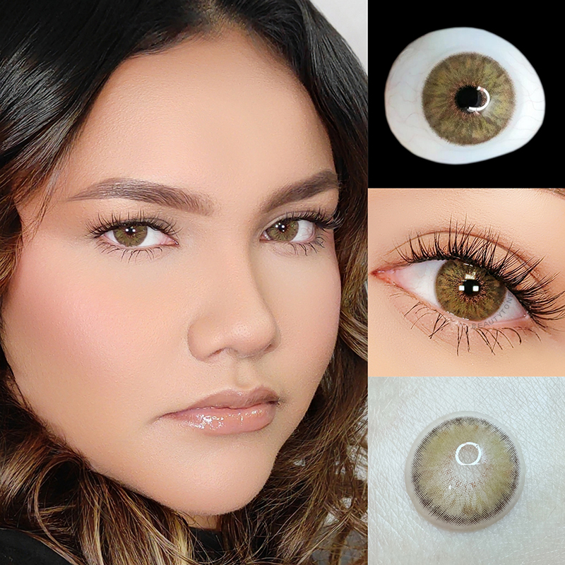 Fashion Eye Lenses Color Natural Contact Lens Breeze Hazel Wholesale Lentillas Custom Soft Yearly Colored Contacts for Eyes