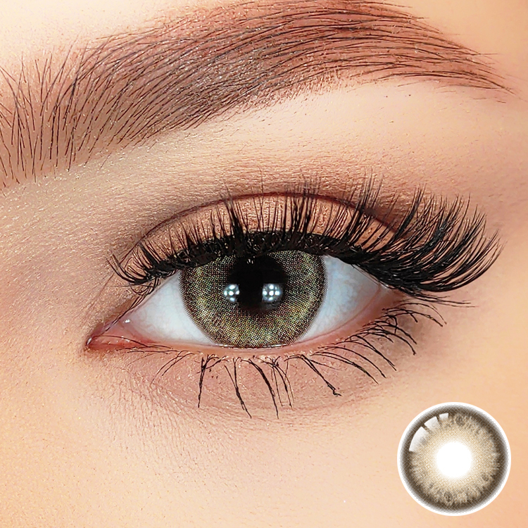 Contact Lenses for One Year Wholesale China Cheap Makeup Non Prescription Diamond Brown Cosmetic Colour Eye Contact Lens