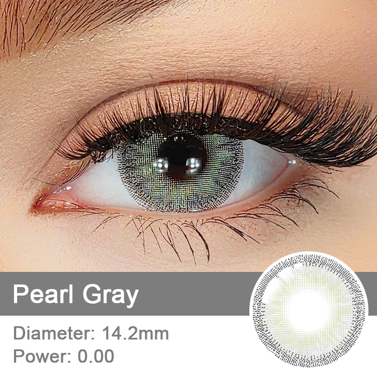 BeautyTone Pearl Gray Annual Colorful Contacts Lenses New Arrival Lente De Contacto Color Non Prescription Contact Lenses