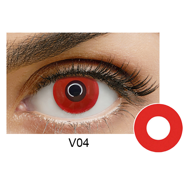 Halloween Contact Lenses 14.5mm Big Eye Red Contact Lenses for Cosplay Manufactory Price Anime Contact Lens