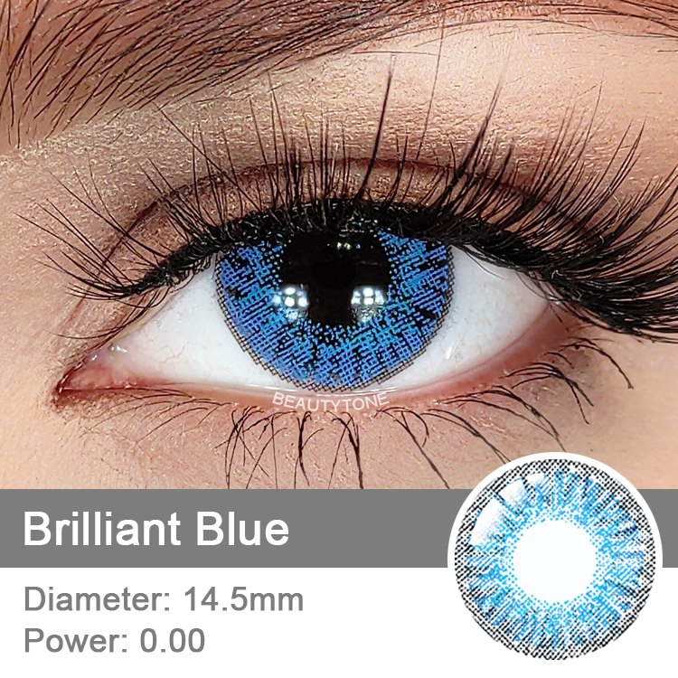 Cosmetic Contact Lenses Wholesale Contact Lens Fresh Looking Brilliant Blue Yearly Lenses Eye Color for Boys and Girls