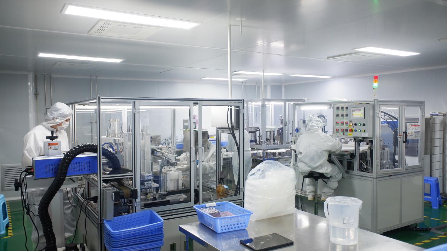 Mio Lenses manufacturing facility — clean room environment for high-precision optical lens coating