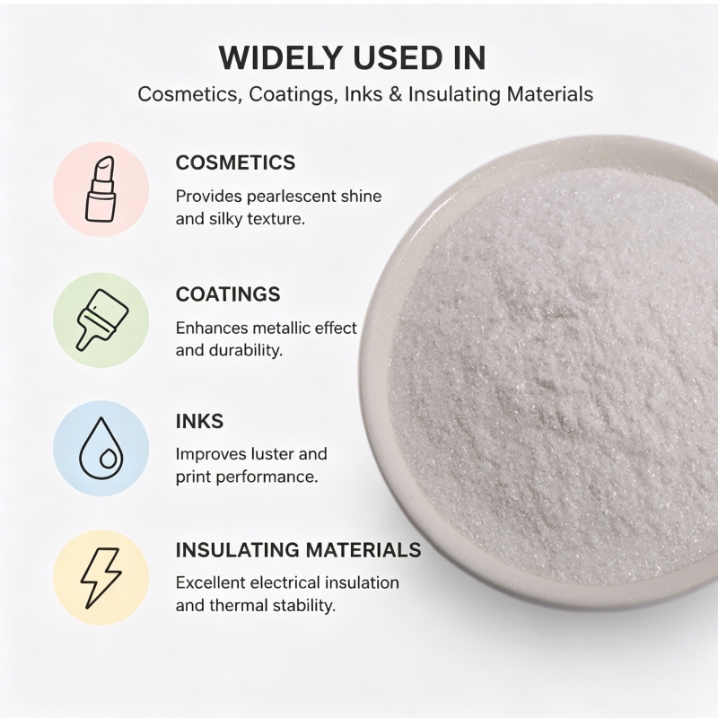 Synthetic Mica Powder Heavy Metal Free High Whiteness Ultra Fine Flake Cosmetic Coatings Pearlescent Pigment Fluorphlogopite