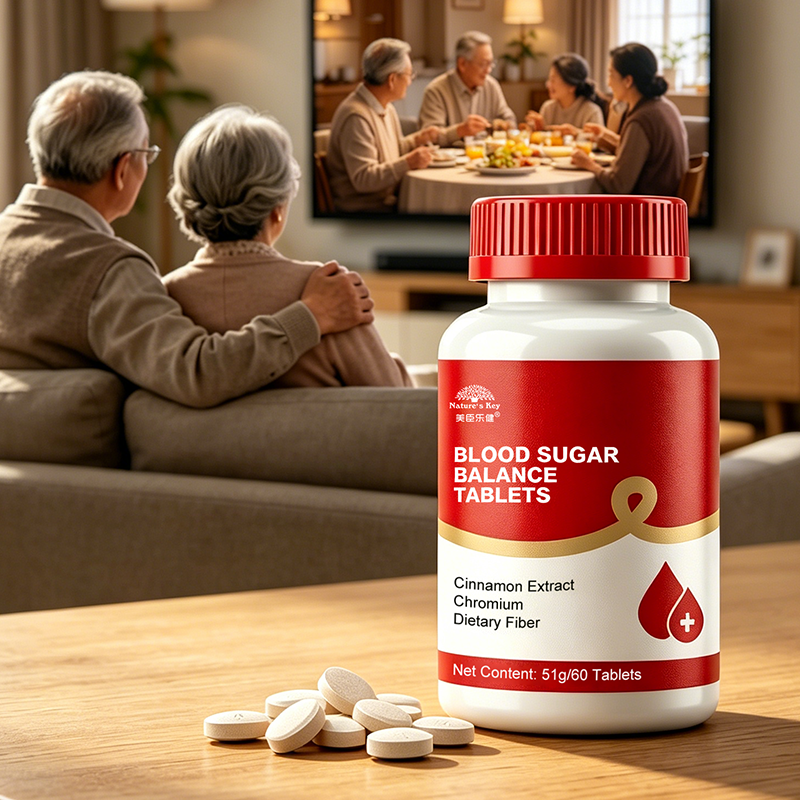Support Tablets with Cinnamon Extract Chromium ALA Dietary Fiber OEM Health Supplement