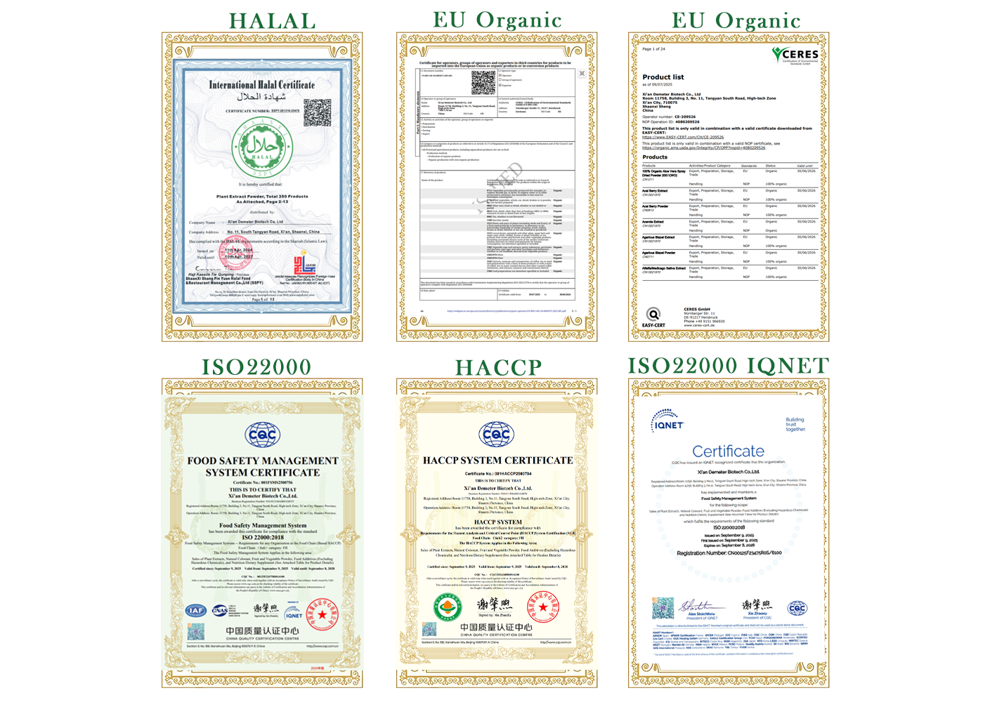 Lab Test and HPLC Certificate