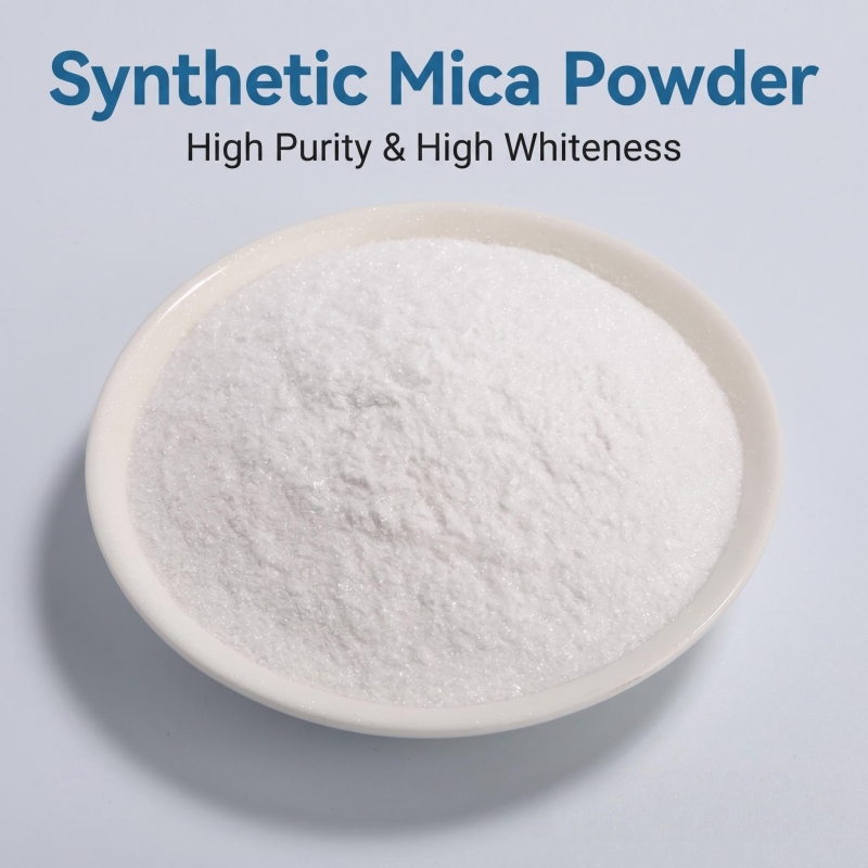 Synthetic Mica Powder Heavy Metal Free High Whiteness Ultra Fine Flake Cosmetic Coatings Pearlescent Pigment Fluorphlogopite